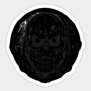Terrifying skull Sticker